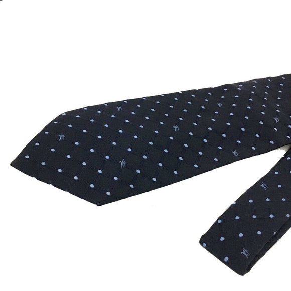 BURBERRY Dots Pattern Navyblue Tie /5T0224 - Picture 2 of 7